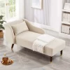 Modern Velvet Chaise Lounge Chair, Upholstered Arm Chaise Lounge With Curved Armrest, Sleeper Lounge Sofa Couch For Bedroom Office Living Room -Garvee GUEST 00ff1176 f308 461c 9d5a 62a9c076322b