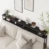 Whizmax 39.4" Narrow Sofa Table, 2 Tier Skinny Console Table With Adjustable Shelf, Slim Behind Couch Table For Living Room, Entryway, Hallway -Garvee GUEST 0207548c 3e34 4d35 9201 fd4be204c583