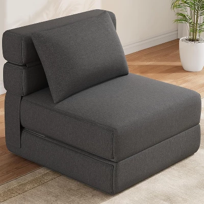 Modern Convertible Sleeper Chair With Upgraded Pillow, Foldable Memory Foam Sleepers, Comfy Floor Sofa 9 Modern Convertible Sleeper Chair With Upgraded Pillow, Foldable Memory Foam Sleepers, Comfy Floor Sofa - Image 7