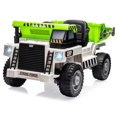 12V Electric Ride-On Construction Truck - 4-Wheeler Toy Car With Remote Control 13 12V Electric Ride-On Construction Truck - 4-Wheeler Toy Car With Remote Control - Image 11