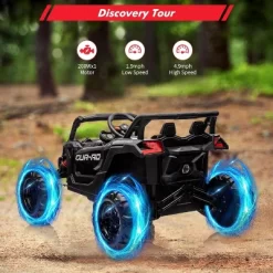 24V Kids Ride-On Utv Car – Battery-Powered Electric Vehicle With Remote Control, Spring Suspension 19 24V Kids Ride-On Utv Car – Battery-Powered Electric Vehicle With Remote Control, Spring Suspension -Garvee GUEST 02fe94b5 1518 4882 be7a 75794a1ec793