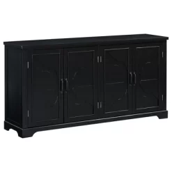 Country Style Wooden Sideboard With Pine Doors And Legs, 4 Metal Handles, For Hallway Entryway Living Room Dining Room -Garvee GUEST 04515bd7 28a2 44ca be00 e7eb4974007d