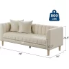 Faux Leather Sofa Couch, Modern 78" W Sofa With Deep Seats, 3 Seater Sofa Couch With 2 Throw Pillows And Wood Legs, For Living Room -Garvee GUEST 056e916d f5a3 4e7c b13d 74eba20f245e