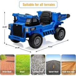 12V Ride On Dump Truck For Kids With Parental Remote Control 4-Wheeler Toy Electric Car 19 12V Ride On Dump Truck For Kids With Parental Remote Control 4-Wheeler Toy Electric Car -Garvee GUEST 05727f19 8c17 4e78 ae90 fceefbe9cd94