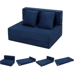 Folding Sofa Bed, Convertible Sleeper Chair, With 2 Pillow, Memory Foam Washable Cover For Living Room/Bedroom/Guest 14 Folding Sofa Bed, Convertible Sleeper Chair, With 2 Pillow, Memory Foam Washable Cover For Living Room/Bedroom/Guest -Garvee GUEST 05e0d1e1 1f98 4903 9410 7495b8fe1ffd