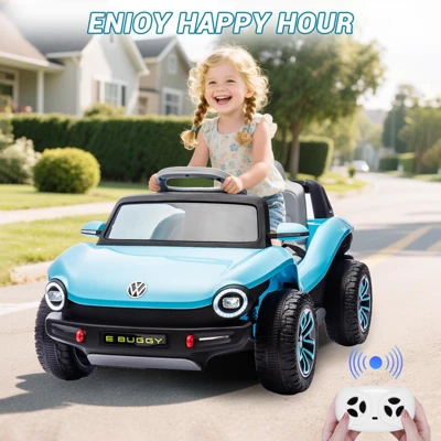 Licensed Volkswagen Beetle Ride-On Car For Kids, 12V Electric Vehicle, 4-Wheeler Toy Car With Remote Control, LED Lights, Music Player 5 Licensed Volkswagen Beetle Ride-On Car For Kids, 12V Electric Vehicle, 4-Wheeler Toy Car With Remote Control, LED Lights, Music Player - Image 3