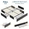 Full Size Storage Bed Frame With 3 XL Drawers - Upholstered Platform Bed, No Box Spring Needed, Wood Slat Support, Easy Assembly -Garvee GUEST 06453575 d72b 426a 9a71 6aa9efa5307d