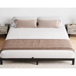 6 To 14 Inch Bed Frame With Under Bed Storage, Heavy Duty Metal Platform - Easy Assembly, No Box Spring Needed, Black -Garvee GUEST 0673b0de ee3f 45f8 93bc 106f82137dc5