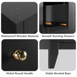 6 Drawer Dresser For Bedroom, Chest Of Drawer Dresser For 48 Inch TV, Modern Wood Organizer TV Stand For Living Room, Entryway, Hallway -Garvee GUEST 06fab3c6 9e79 463d ab55 76fde5e27652