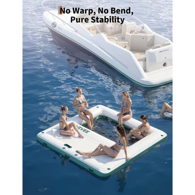 Inflatable Water Hammock Floating Dock Mesh, Heavy Duty River Floats Lake Raft For Tanning Pool Float Island Platform Pad Mat Party 4 Inflatable Water Hammock Floating Dock Mesh, Heavy Duty River Floats Lake Raft For Tanning Pool Float Island Platform Pad Mat Party - Image 2