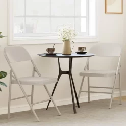 Folding Chairs 4 Pack, Sturdy Metal Frame Supports Up To 350 Lbs Portable Folding Chairs Ideal For Dining, Living, Office, And Outdoor Events -Garvee GUEST 0814ab84 44ba 4397 a4b1 a870e6b7a791