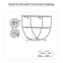Console Table, Entryway Table With 2-Tier Open Storage Shelf, Industrial Design Display Shelf, Hallway Console Sofa Table For Living Room Hallway -Garvee GUEST 0865134d 8c0a 4629 93d5 b6bb4387e4b1
