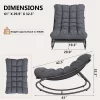 Outdoor Rocking Chairs, Comfortable Lounging Chair With Removable Cushions, Sturdy Metal Frame -Garvee GUEST 0a3b3b32 e250 49ed a5a0 2123b0ef6f84