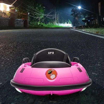 12V Kids Bumper Car With Remote Control, 360° Spin, 3 Speed Modes, LED Flashing Lights 8 12V Kids Bumper Car With Remote Control, 360° Spin, 3 Speed Modes, LED Flashing Lights - Image 6