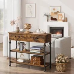 Whizmax Console Table With Drawers, Sofa Tables Narrow Entryway Table With Storage For Living Room, Foyer, Bedroom 16 Whizmax Console Table With Drawers, Sofa Tables Narrow Entryway Table With Storage For Living Room, Foyer, Bedroom -Garvee GUEST 0aa4212f da99 4aef 8176 6ed1cb97116e