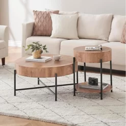 Garvee Round End Table Wood Side Table With Drawer For Living Room, Bedroom And Small Spaces, Brown 13 Garvee Round End Table Wood Side Table With Drawer For Living Room, Bedroom And Small Spaces, Brown -Garvee GUEST 0b6cde32 acff 45a9 981c ea14559de6ee