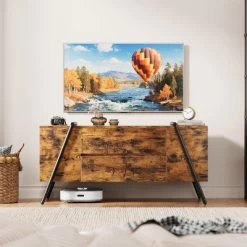 TV Stand For 65 Inch TV, Entertainment Center With Adjustable Shelf, 2 Drawers, TV Console Table, Media Console, U-Shaped Metal Legs -Garvee GUEST 0ce3d8c3 ab94 4e28 b876 5ef1d252f61a