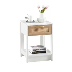 15.75" Rattan Night Stands With Drawer Bedside End Table For Small Space -Garvee GUEST 0d36b9ad 3e97 4777 b1f5 ce6c1c5959ca