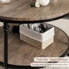 Coffee Table Round Center Table With Storage Shelf Wood Circle Coffee Table With Sturdy Metal Legs 1 Coffee Table Round Center Table With Storage Shelf Wood Circle Coffee Table With Sturdy Metal Legs -Garvee GUEST 0dccce34 219e 4362 bd55 ce3961504576