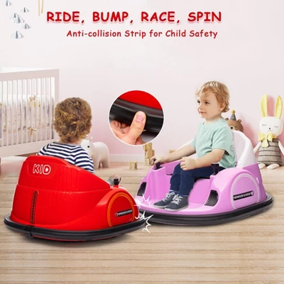 Garvee 12V Electric Bumper Car For Kids With Remote Control – 360 Degree Spin, LED Lights, Music, Battery Powered Ride-On Toy For Toddlers 7 Garvee 12V Electric Bumper Car For Kids With Remote Control – 360 Degree Spin, LED Lights, Music, Battery Powered Ride-On Toy For Toddlers - Image 5