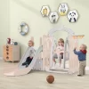 5-in-1 Kids Slide Swing Set Climber Slide Playset With Basketball Hoop Indoor Outdoor Playground For Boys Girls Birthday Xmas Gifts 2 5-in-1 Kids Slide Swing Set Climber Slide Playset With Basketball Hoop Indoor Outdoor Playground For Boys Girls Birthday Xmas Gifts -Garvee GUEST 0ef4145a 697e 42d3 ba8a ce04ddba0783