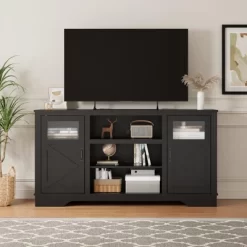 58" Farmhouse TV Stand , Entertainment Center For TVs Up To 70 Inch