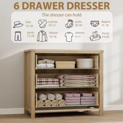 Dresser For Bedroom, 29" Tall Dresser, Modern Tall Drawer Dresser With Storage, Wooden Closet Dressers Chest Freestanding For Bedroom, Nursery, White -Garvee GUEST 109e54e9 8ce9 4832 b7f3 0a800e0b2182