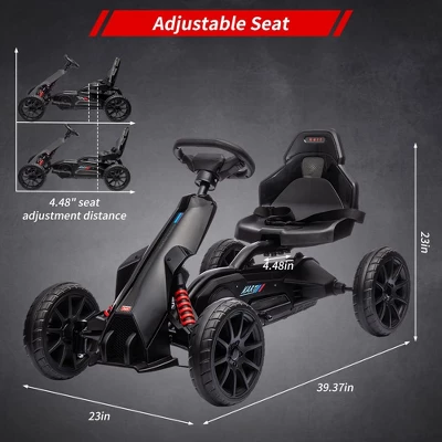 Electric Go Kart For Toddlers, Drift Kart With 7Ah Battery 35W Motor, High/Low Safety Speed Max 2.8MPH For Kids 4 Electric Go Kart For Toddlers, Drift Kart With 7Ah Battery 35W Motor, High/Low Safety Speed Max 2.8MPH For Kids - Image 2