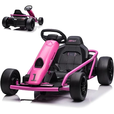 24V Kids Electric Go Kart - 300W X2 Motor, 8MPH, Drift Function, Slow Start & Seat Belt, 180lb Capacity, Ages 8-12 9 24V Kids Electric Go Kart - 300W X2 Motor, 8MPH, Drift Function, Slow Start & Seat Belt, 180lb Capacity, Ages 8-12 - Image 7