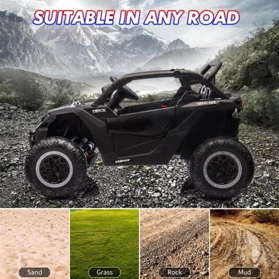 Ride On Car For Kids, 24V 2 Seater Powered Electric Off-Road UTV Toy,4WD Electric Vehicle With Remote Control,LED3 Speeds,Horn, Music 3 Ride On Car For Kids, 24V 2 Seater Powered Electric Off-Road UTV Toy,4WD Electric Vehicle With Remote Control,LED3 Speeds,Horn, Music