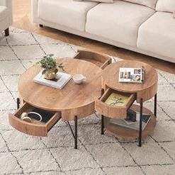 Round Coffee Table With Storage Living Room Center Table 13 Round Coffee Table With Storage Living Room Center Table -Garvee GUEST 12c2a544 9dca 4ab7 8c01 606f37377f66