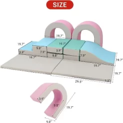 10-Pieces Climbing Toys For Toddlers, Toddler Playtime Corner Climber -Garvee GUEST 1335231d 1745 4f91 aeb9 e5dd0ff81587