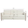 79.5" Modern 3 Seater Sofa Couch, Comfy Couches With Side Pocket & Cushion, Upholstered Deep Seat Sofa For Living Room Apartment Bedroom -Garvee GUEST 13721e32 e1b7 4a73 a109 058275924b0e