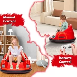 Garvee 12V Electric Bumper Car For Kids With Remote Control – 360 Degree Spin, LED Lights, Music, Battery Powered Ride-On Toy For Toddlers 10 Garvee 12V Electric Bumper Car For Kids With Remote Control – 360 Degree Spin, LED Lights, Music, Battery Powered Ride-On Toy For Toddlers -Garvee GUEST 14ea4691 a914 493f 99dd cb578d565d12