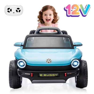Licensed Volkswagen Beetle Ride-On Car For Kids, 12V Electric Vehicle, 4-Wheeler Toy Car With Remote Control, LED Lights, Music Player 9 Licensed Volkswagen Beetle Ride-On Car For Kids, 12V Electric Vehicle, 4-Wheeler Toy Car With Remote Control, LED Lights, Music Player - Image 7