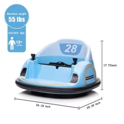 12V Kids Ride On Bumper Car Electric Bumping Car For Toddlers With Remote Control, 360° Spin -Garvee GUEST 15fd8012 9b32 4c08 9500 c98a45b4dd3a