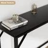 9.1" Narrow Console Table With Outlets, Behind Couch Table For Living Room