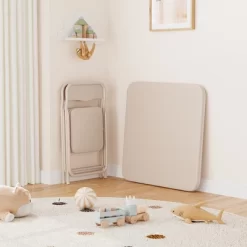 Boys And Girls Folding Table And Chairs Set Of 3, Portable Table And Chair With Pu Soft Cushion, No Installation Required -Garvee GUEST 1904f4fb 3996 43ae af8d 87e838c3fa97