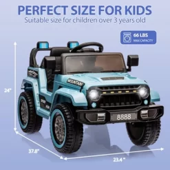 12V Kids Ride-On Truck Car With Remote Control, Spring Suspension, LED Lights, Music & MP3 Player 16 12V Kids Ride-On Truck Car With Remote Control, Spring Suspension, LED Lights, Music & MP3 Player -Garvee GUEST 1a354d33 b0cb 498e 914e ca40dd1e5435