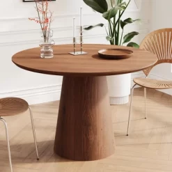 43.31" Round Dining Table, Modern Pedestal Dining Table, Leisure End Table For Living Room Dining Room Cafe Kitchen Small Space 18 43.31" Round Dining Table, Modern Pedestal Dining Table, Leisure End Table For Living Room Dining Room Cafe Kitchen Small Space -Garvee GUEST 1b292083 69ee 4f91 bf02 5eda954a098d