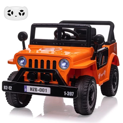 Electric Ride On Car With RC, 12V Kids Ride On Car With Led Lights, Music, Safety Belt, Double Doors, For Kids 8 Electric Ride On Car With RC, 12V Kids Ride On Car With Led Lights, Music, Safety Belt, Double Doors, For Kids - Image 6