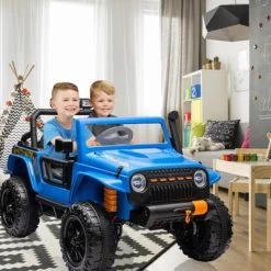 24V Ride-On Truck Car For Kids With Parent Remote Control – 3 Speeds, 4-Wheel Suspension, LED Lights, Music/MP3 Player & Safety Belt -Garvee GUEST 1c555b2d 235c 42a1 b7f0 b797a5e12f1f