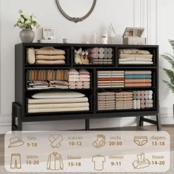 Garvee 7 Dresser For Bedroom, Freestanding 52" Wide Drawer Dresser With Storage, Wooden Closet Storage Chest For Living Room, Bedroom 17 Garvee 7 Dresser For Bedroom, Freestanding 52" Wide Drawer Dresser With Storage, Wooden Closet Storage Chest For Living Room, Bedroom -Garvee GUEST 1c6ab636 7033 4423 88af 0f433432021d