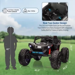 24V 2 Seater UTV Ride On Toys For Kids 3-8, Remote Control Car With 17" Large Tires -Garvee GUEST 1d7b8e8b 4375 44a2 98b5 6443cc28e3bb