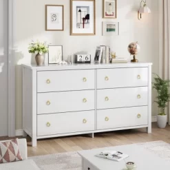 6-Drawer Dresser For Bedroom, White Modern Tall Chest Of Drawers - Storage Dresser With Anti-Tip Design, Robot Vacuum Friendly 10 6-Drawer Dresser For Bedroom, White Modern Tall Chest Of Drawers - Storage Dresser With Anti-Tip Design, Robot Vacuum Friendly -Garvee GUEST 1eb8360d 9018 4949 bdf0 b4c372d2d85f