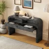 52" Console Table With 2 Drawers, Wooden Entryway Table With Open Shelf, Accent Sofa Table, Behind Couch Table For Living Room Hallway -Garvee GUEST 1ef5ee97 86b2 4ae9 b739 da7fe2e118f5