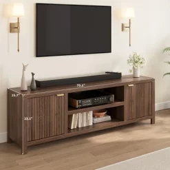 Garvee 70" TV Stand Entertainment Center With Storage, Fluted Door And Gold Handle, Wooden Media Console Cabinet For Living Room, Bedroom 12 Garvee 70" TV Stand Entertainment Center With Storage, Fluted Door And Gold Handle, Wooden Media Console Cabinet For Living Room, Bedroom -Garvee GUEST 1f1d5af2 f6b9 49c1 ae88 599e14bd1e6f