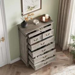 Farmhouse Tall Dresser For Bedroom With 7 Drawers, 50" Tall Large Wood Chest Of Drawers 13 Farmhouse Tall Dresser For Bedroom With 7 Drawers, 50" Tall Large Wood Chest Of Drawers -Garvee GUEST 1f6f1aee 2dc5 4aea aeb2 d580cd9a694f