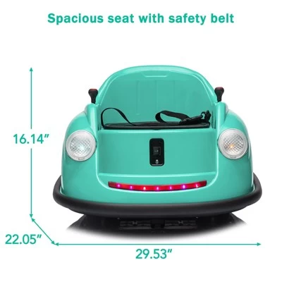 12V Electric Bumper Car For Toddlers – Ride-On Kids Car With Remote Control, 360° Spin, Lights & Music | Safety Certified 9 12V Electric Bumper Car For Toddlers – Ride-On Kids Car With Remote Control, 360° Spin, Lights & Music | Safety Certified - Image 7