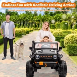 24V Ride-On Truck Car For Kids With Parent Remote Control – 3 Speeds, 4-Wheel Suspension, LED Lights, Music/MP3 Player & Safety Belt -Garvee GUEST 1f793f34 86d4 49b1 bfb4 b9d38499d7e7